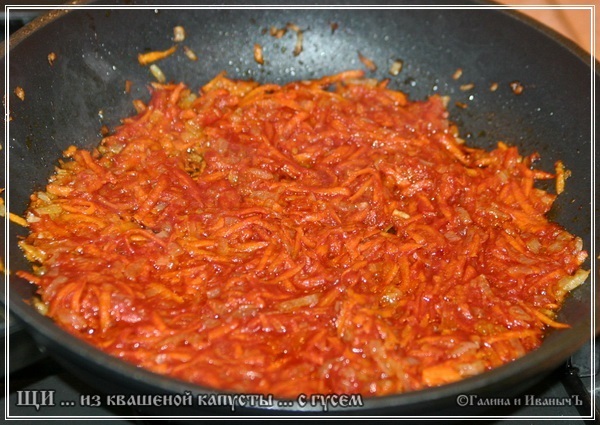 Sopa de col agria de chucrut con ganso