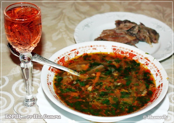 Borscht con frijoles (como el de Pasha)