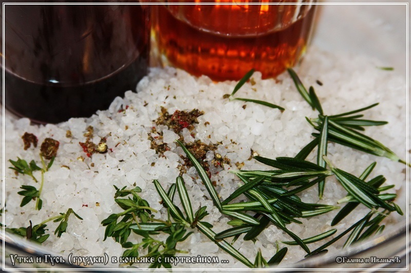 Anatra con oca al cognac al porto (tipo carpaccio)