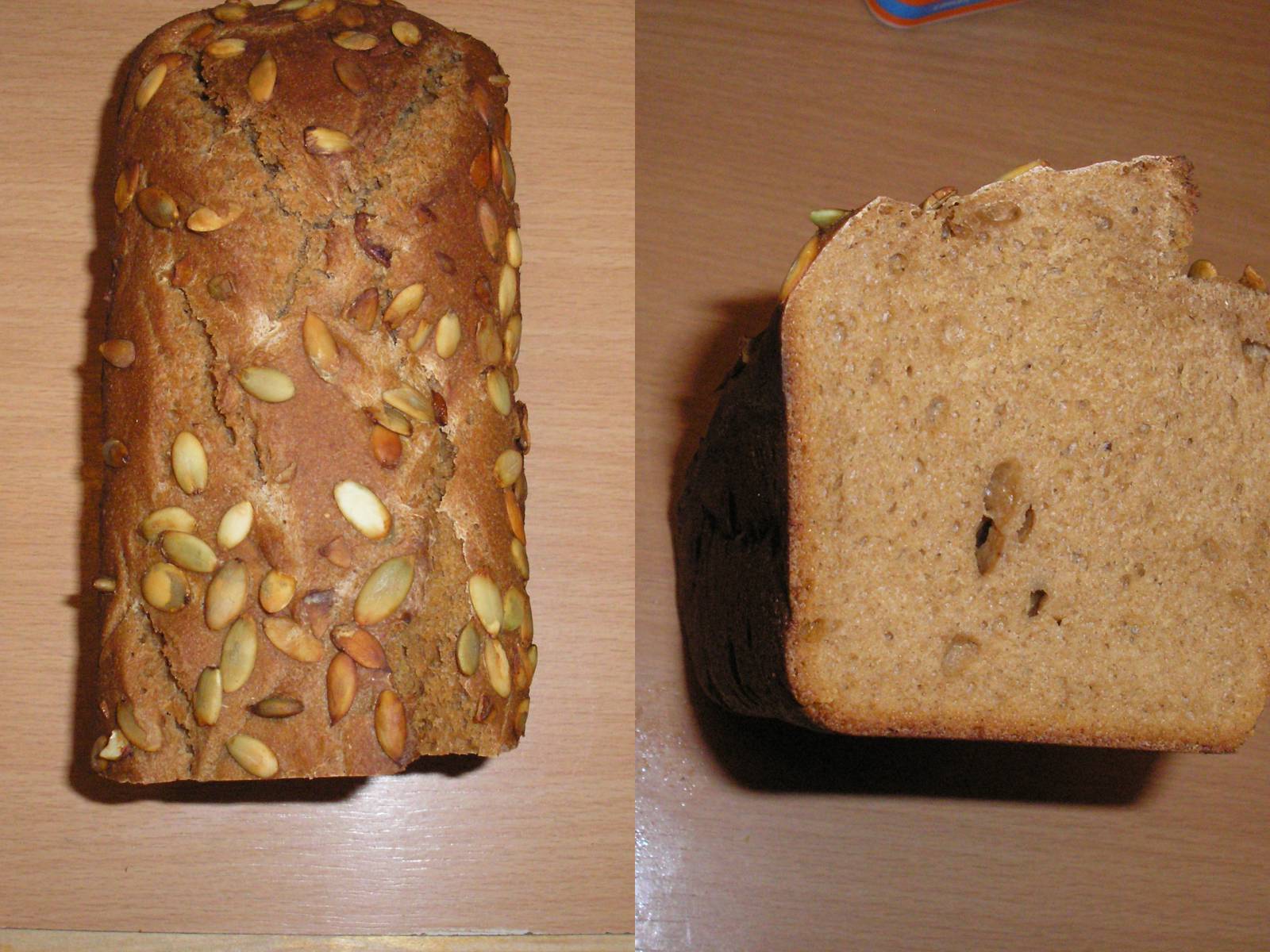 Pane di frumento e segale 50x50 con lievito di birra (macchina per il pane)