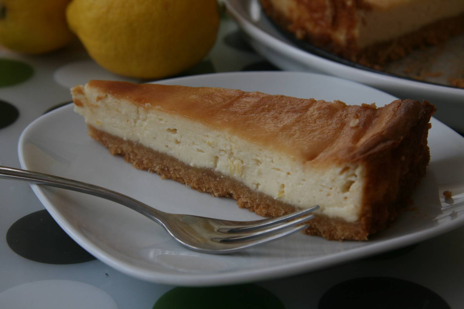 Cheesecake al miele e limone