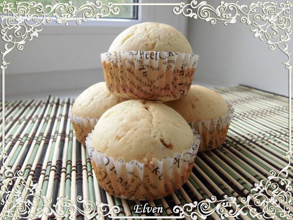 Muffin al latte condensato bolliti