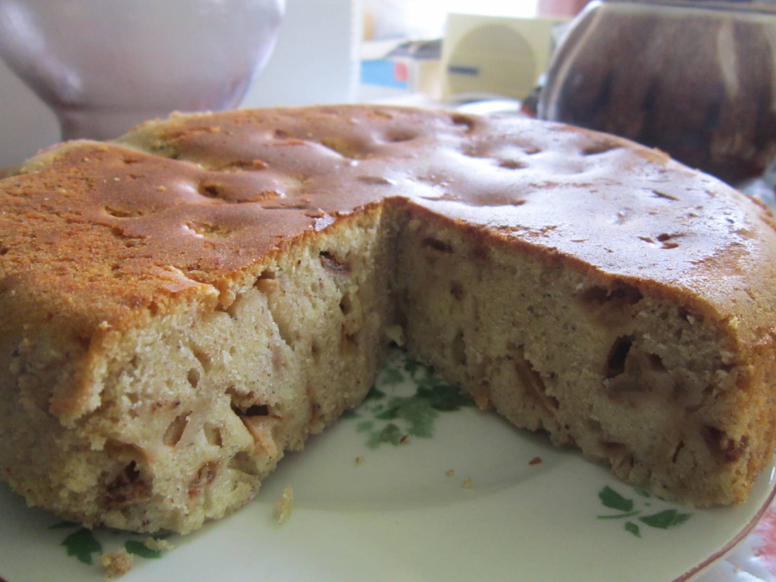 Pastel con uvas (manzanas)