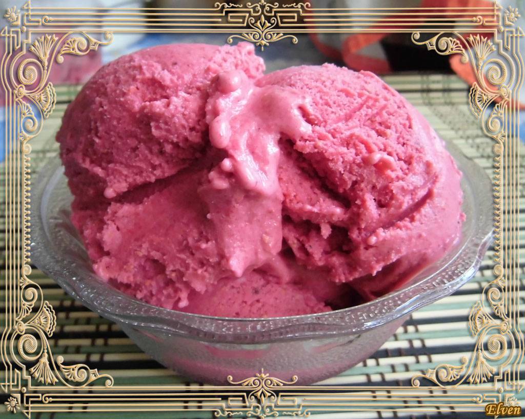 Raspberry Honey, Black Tea Ice Cream