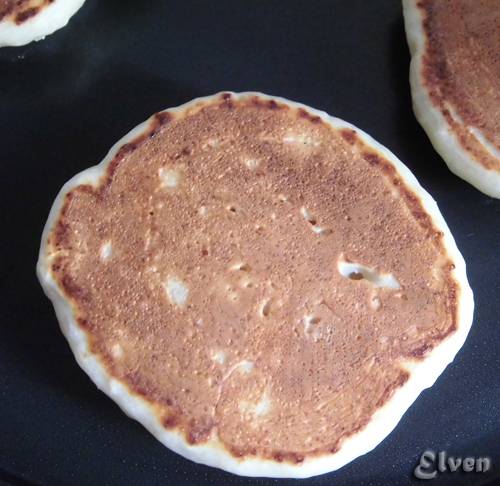 Tortitas de coco con cuajada