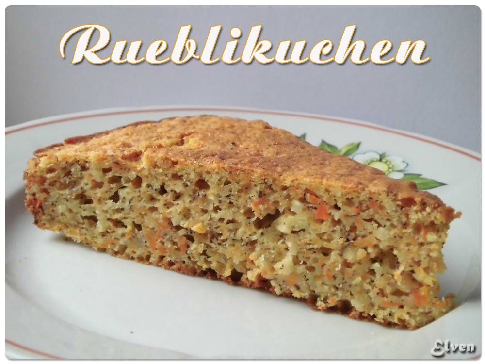 Rueblikuchen - ciasto marchewkowe