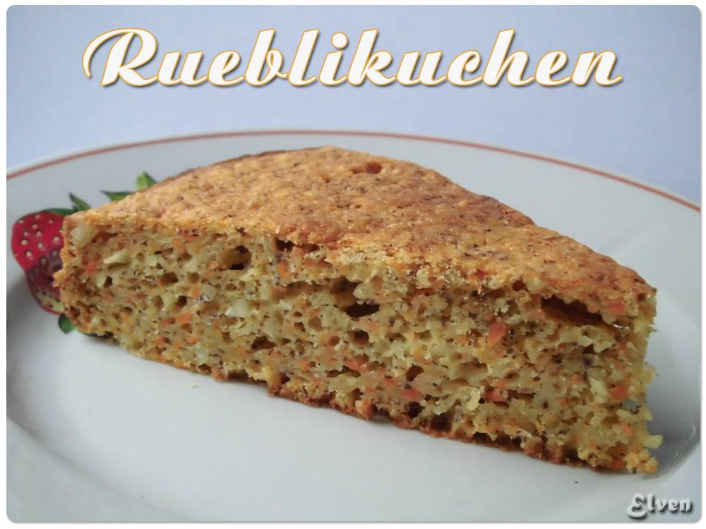 Rueblikuchen - mrkvový dort