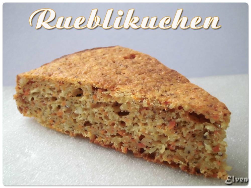 Rueblikuchen - carrot cake