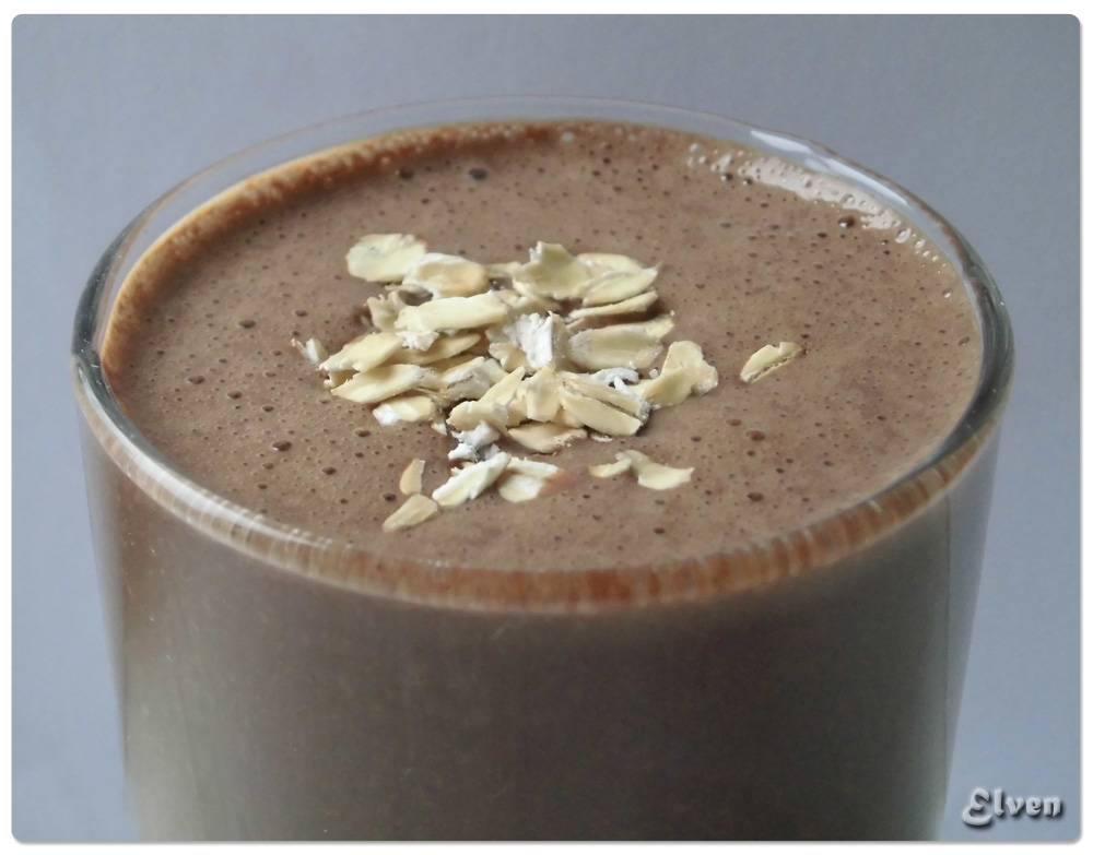 Batido de chocolate y avena