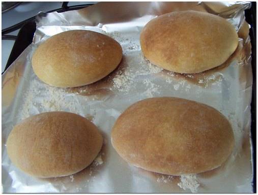 Pies with cabbage, meat and plum jam