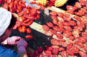 Sun-dried tomatoes in the oven in fragrant oil (cooking and canning)