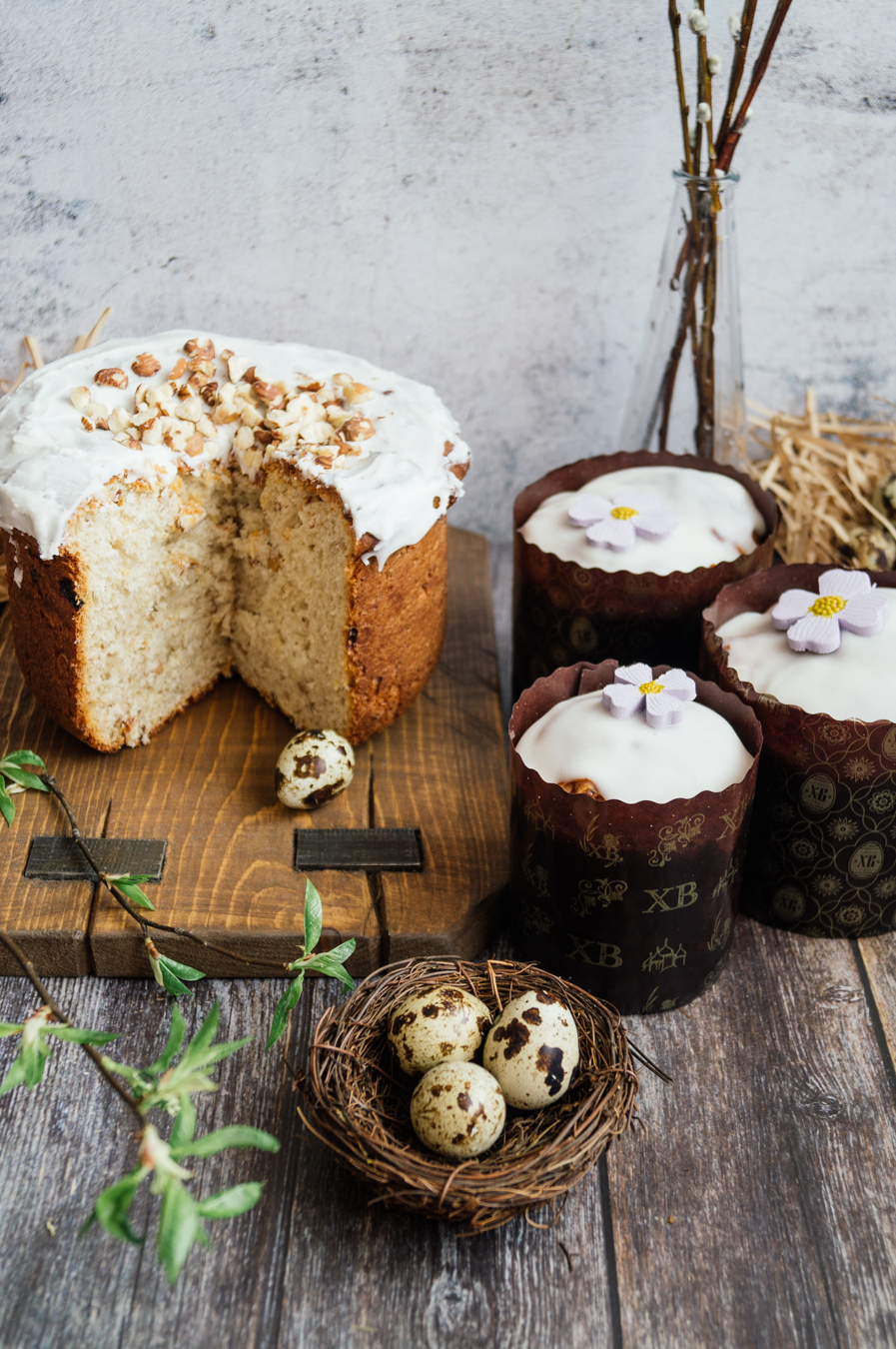 Easter cake (batay sa recipe para sa gumagawa ng tinapay sa Bork)