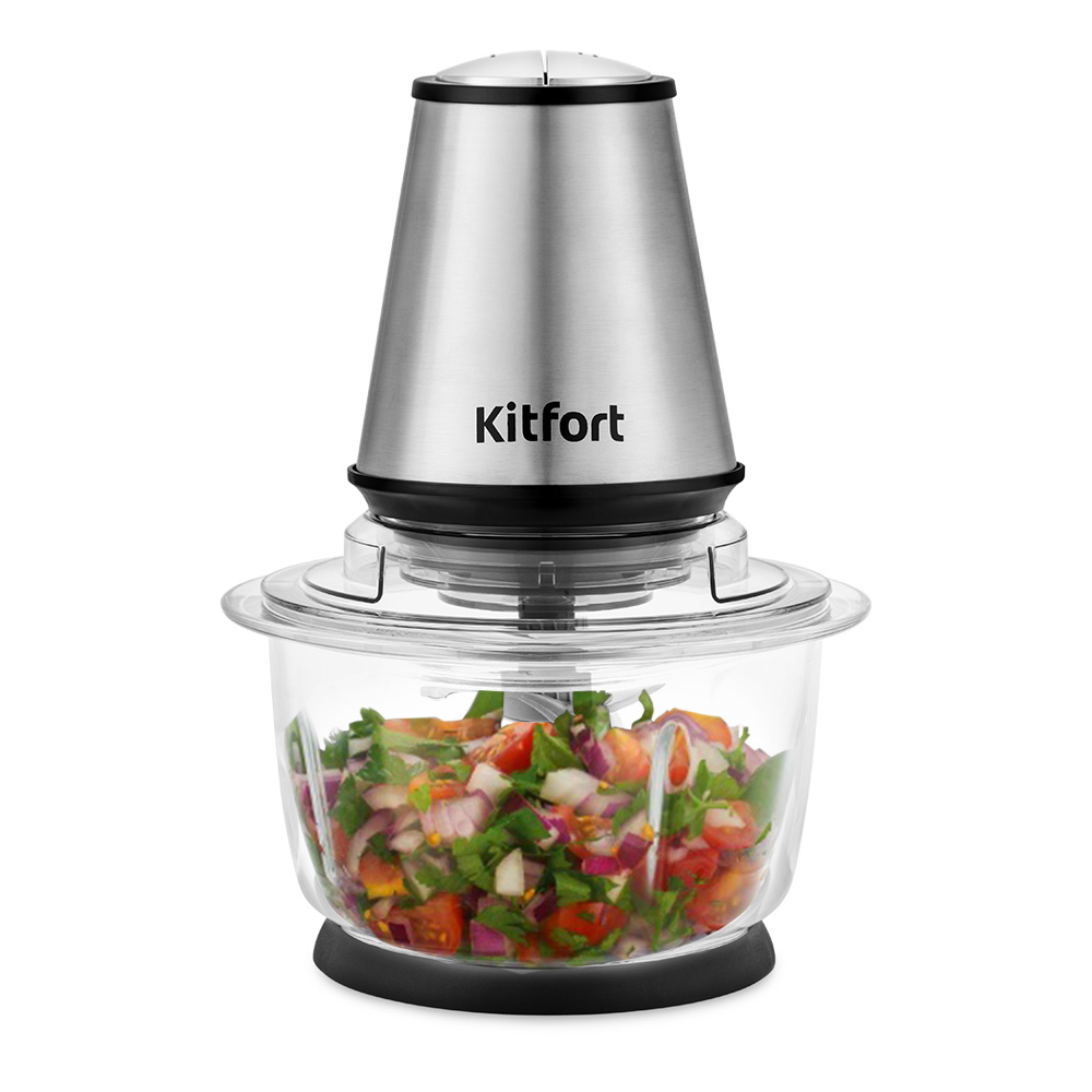 Kitfort KT-1389 - práctico picador con recipiente de vidrio