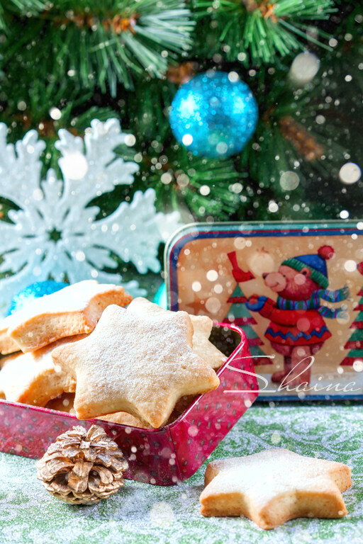 New Year's shortbread cookies