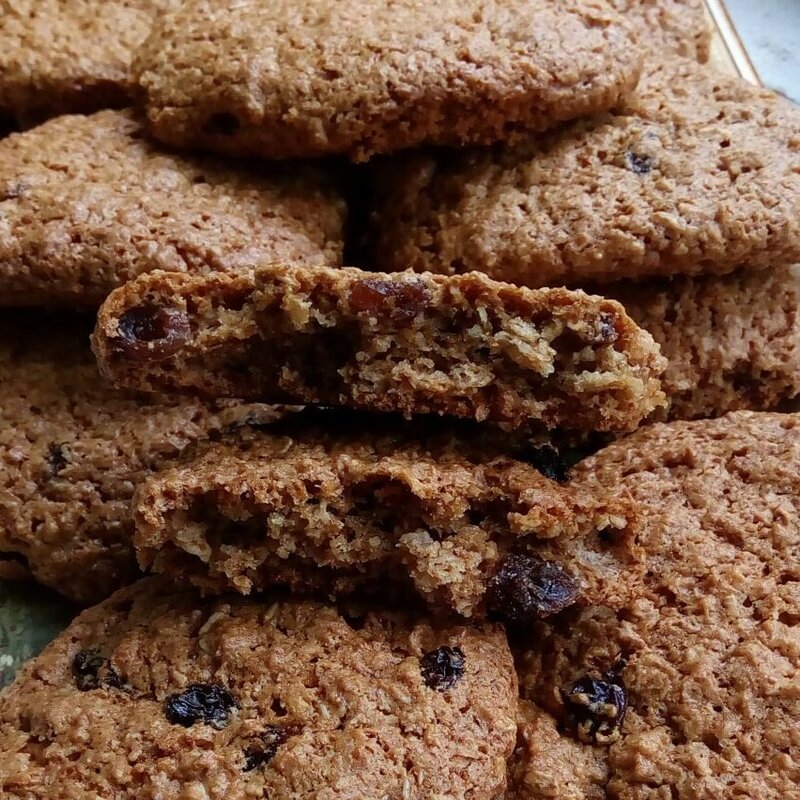 Biscotti di farina d'avena alla mela (magri)