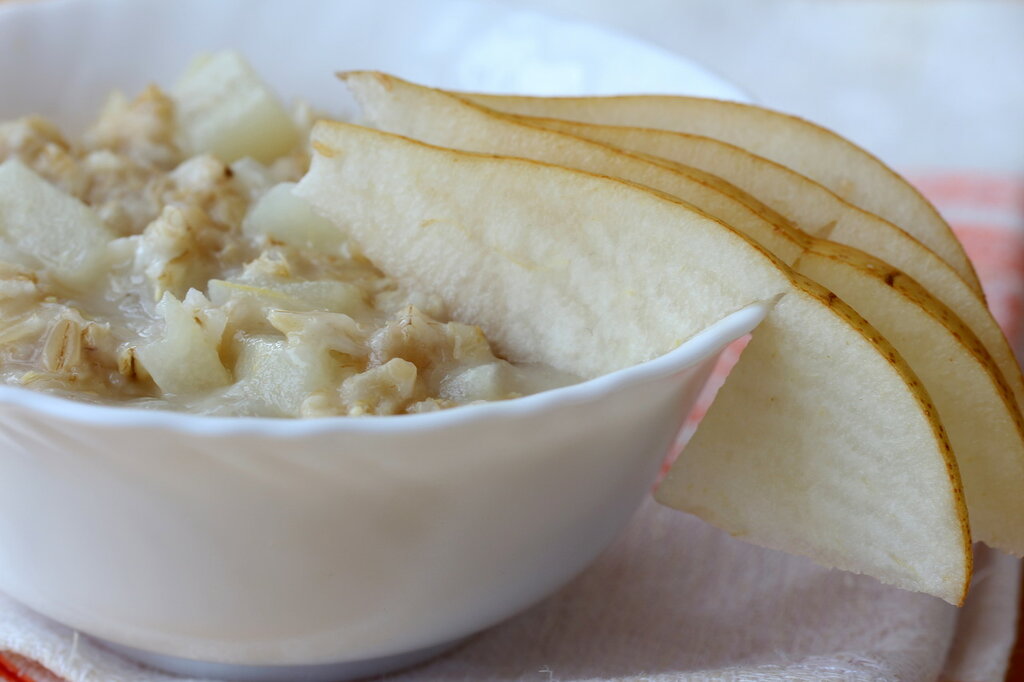 Porridge di farina d'avena magro