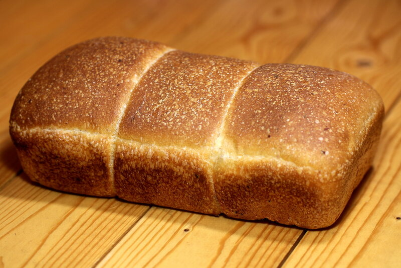 Pan de ajo frito con el antiguo método de masa